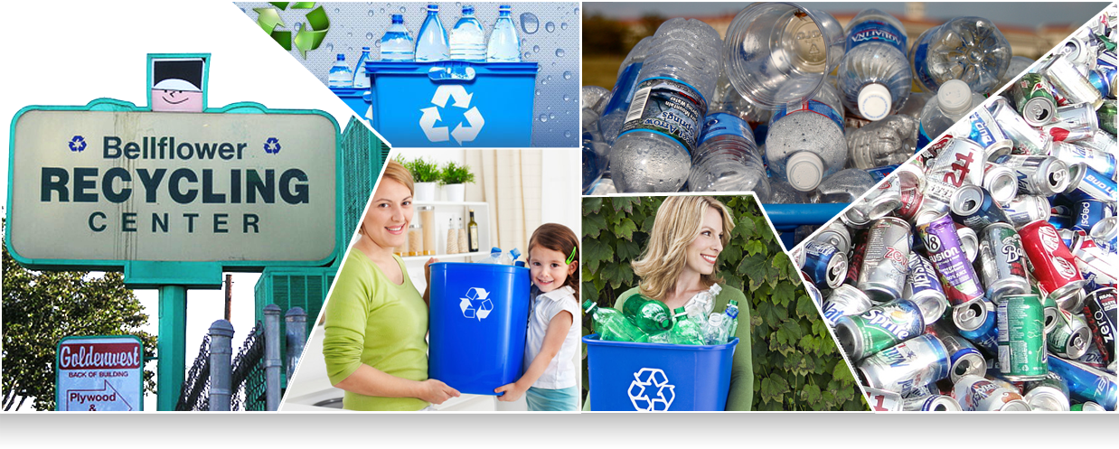 El centro de reciclaje de Bellflower acepta diferentes tipos de reciclaje, como aluminio CRV, plástico para mascotas CRV, vidrio CRV, chatarra de metales, cobre, latón.