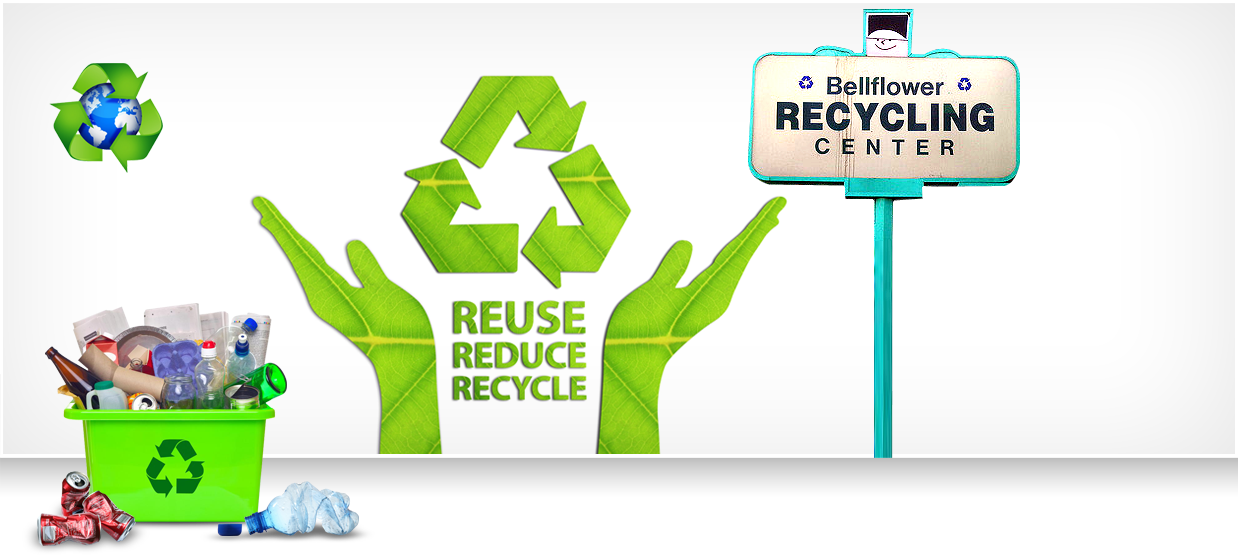 El centro de reciclaje de Bellflower acepta diferentes tipos de reciclaje, como aluminio CRV, plástico para mascotas CRV, vidrio CRV, chatarra de metales, cobre, latón.